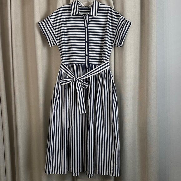 kate spade Dresses & Skirts - Kate Spade Striped Midi Shirt Dress